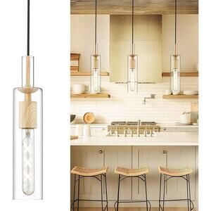 AUTELO 1-Light Pendant Lights - Vintage Pendant Lights Kitchen Island